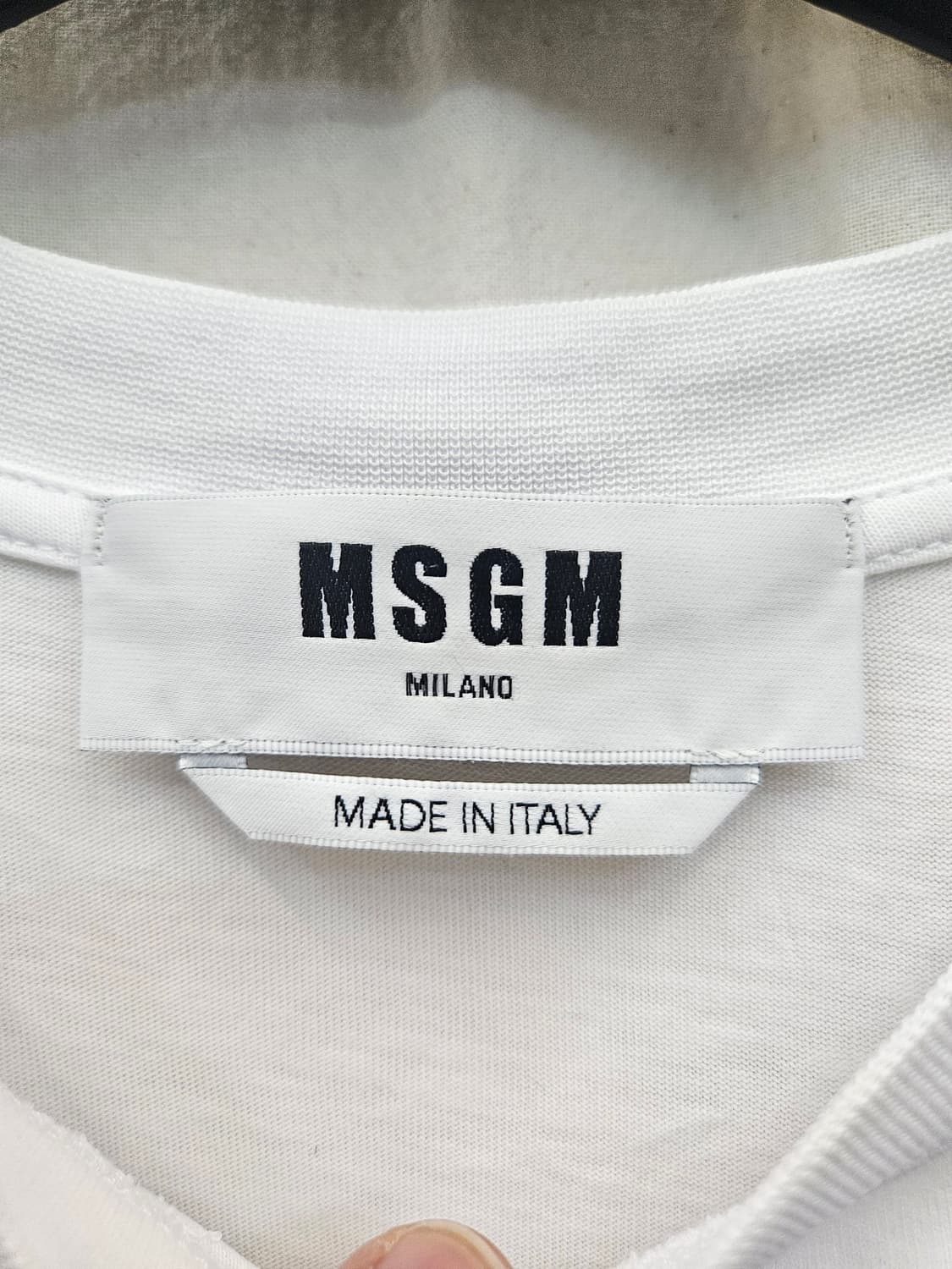 MSGM MILANO 화이트 반팔 티셔츠 상품이미지4