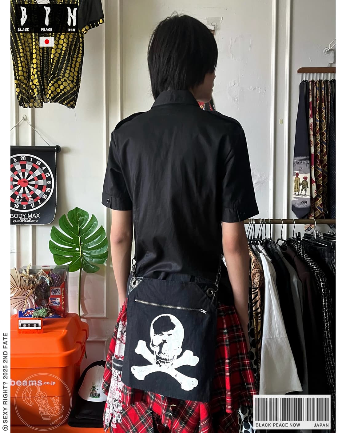 90-00s BLACK PEACE NOW Frap Pocket Shirt 상품이미지1