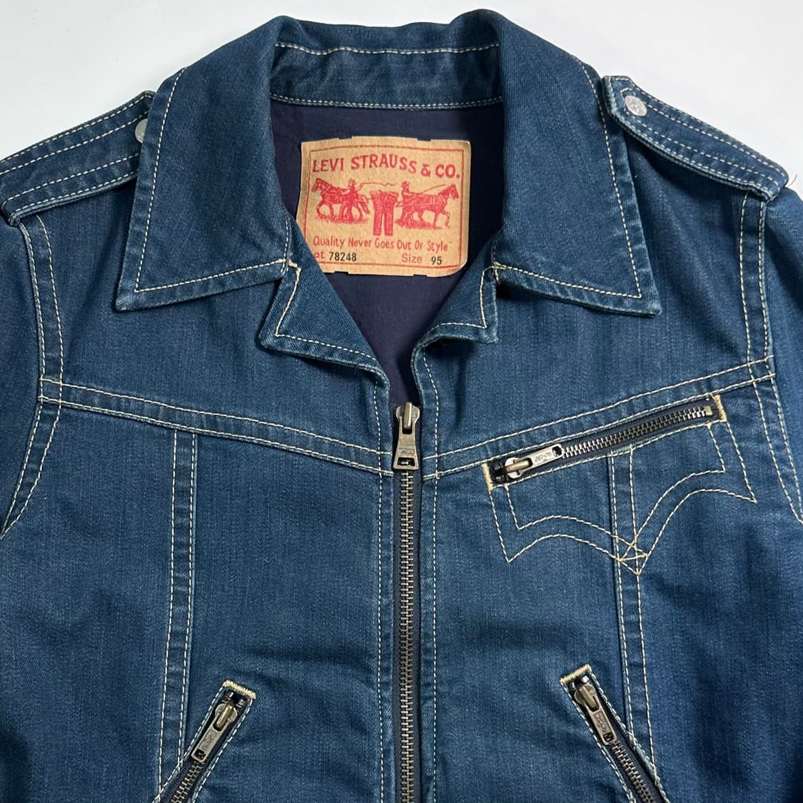 리바이스 타입원 지퍼디테일 데님 자켓 상품이미지2