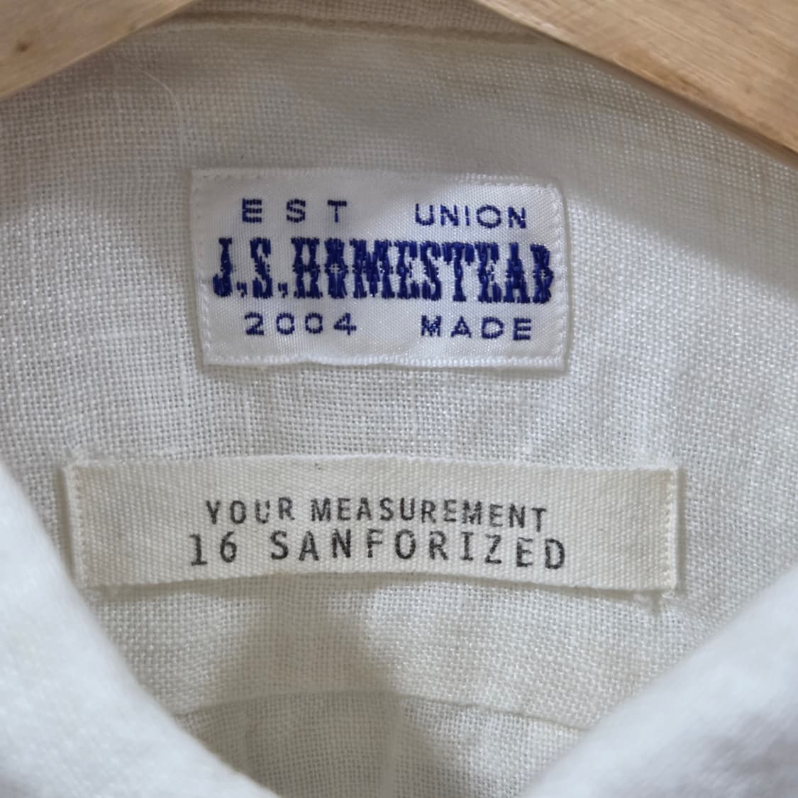 JS Homestead 버튼다운 린넨 7부 셔츠 L 상품이미지2