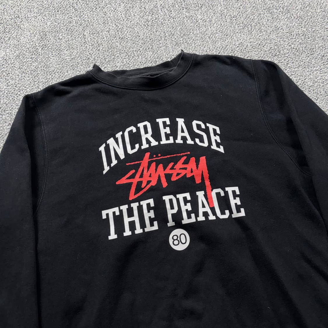 스투시 increase The peace 빅로고 맨투맨 상품이미지2