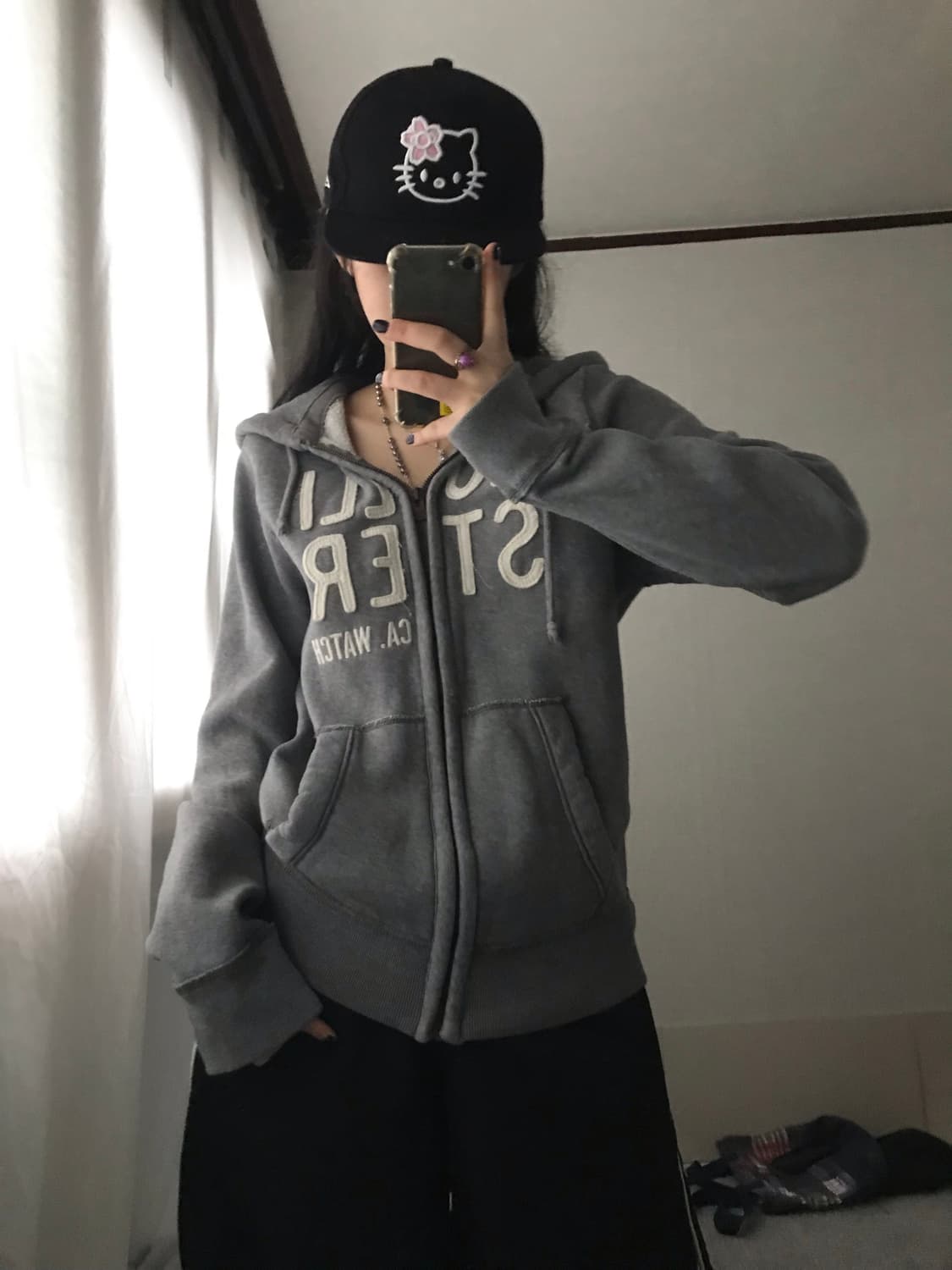 홀리스터 그레이 후드집업 상품이미지2