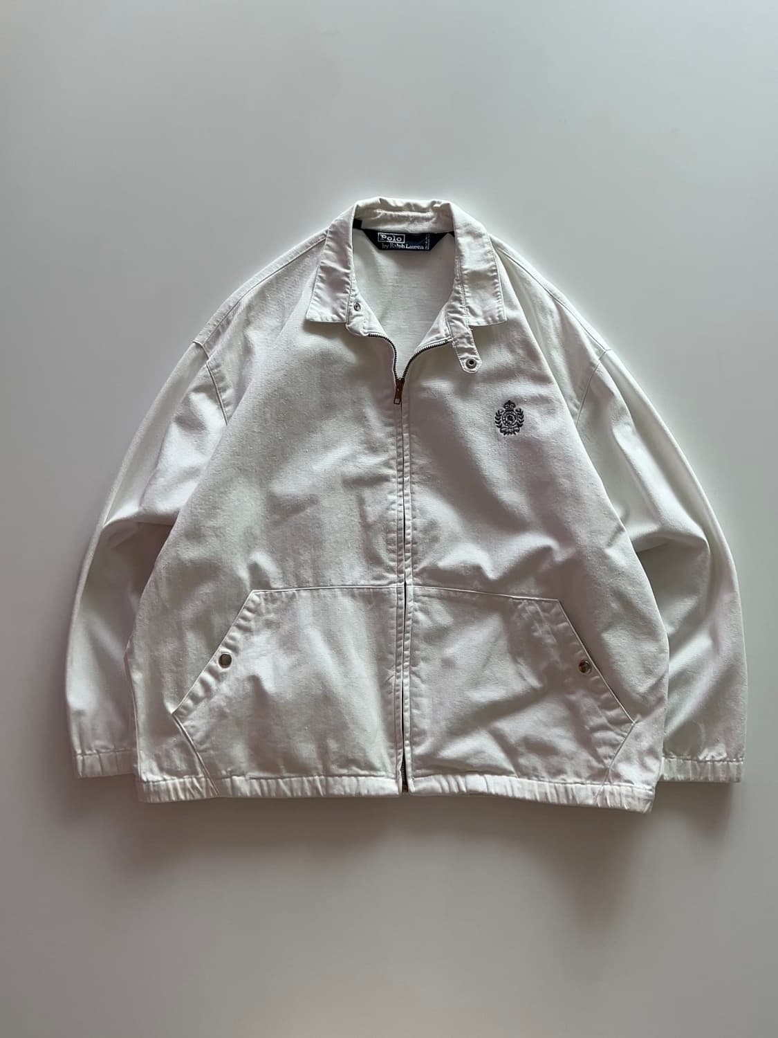 폴로 랄프로렌 90s 화이트 해링턴 자켓 L 상품이미지1