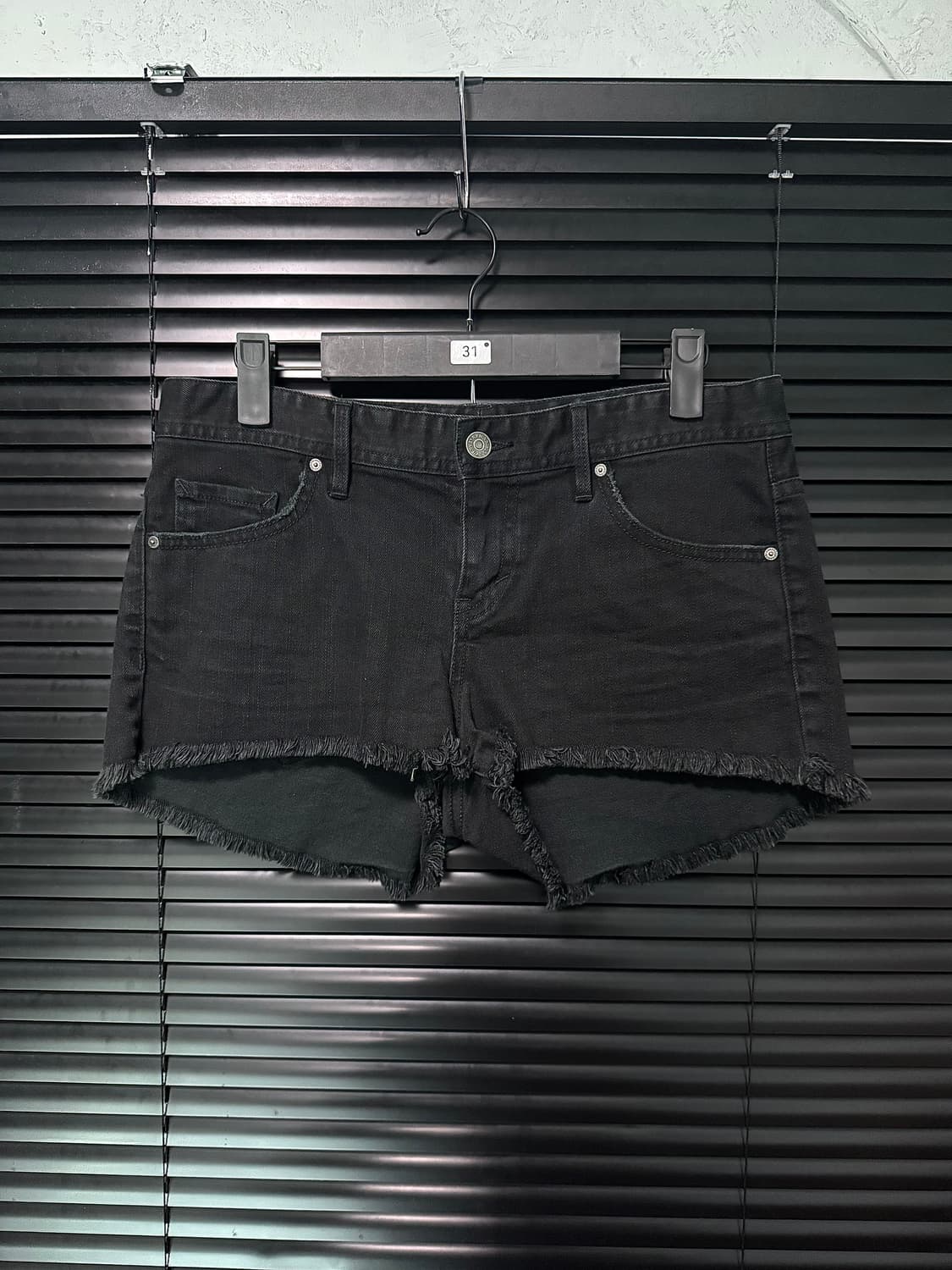 아르마니 익스체인지 블랙 핫팬츠 숏츠 블랙 데님 펑크 락시크 갸루 30 상품이미지2