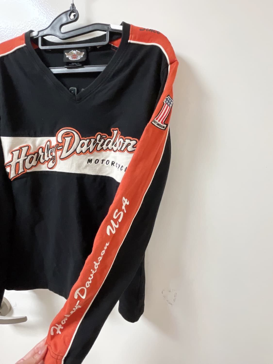 [무배] 할리데이비슨 브이넥 롱슬리브 긴팔 티셔츠 상품이미지7