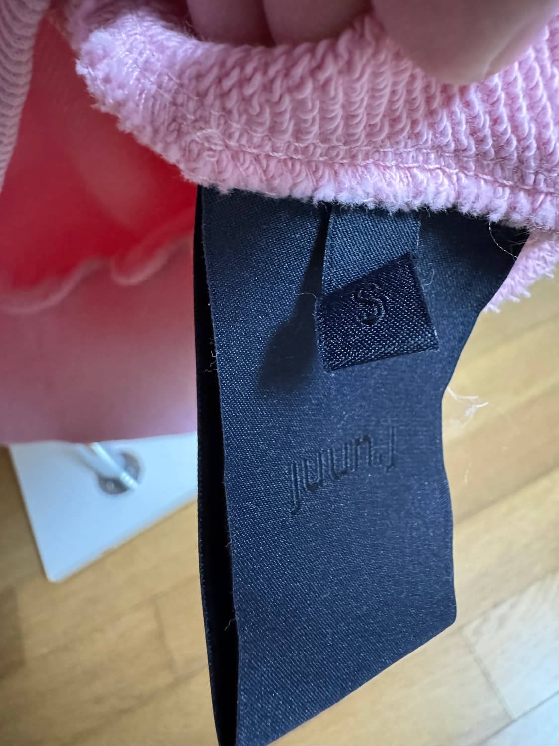 준지 아카이브 오버핏 연핑크 후드 미친 가격에 판매합니다! 상품이미지3