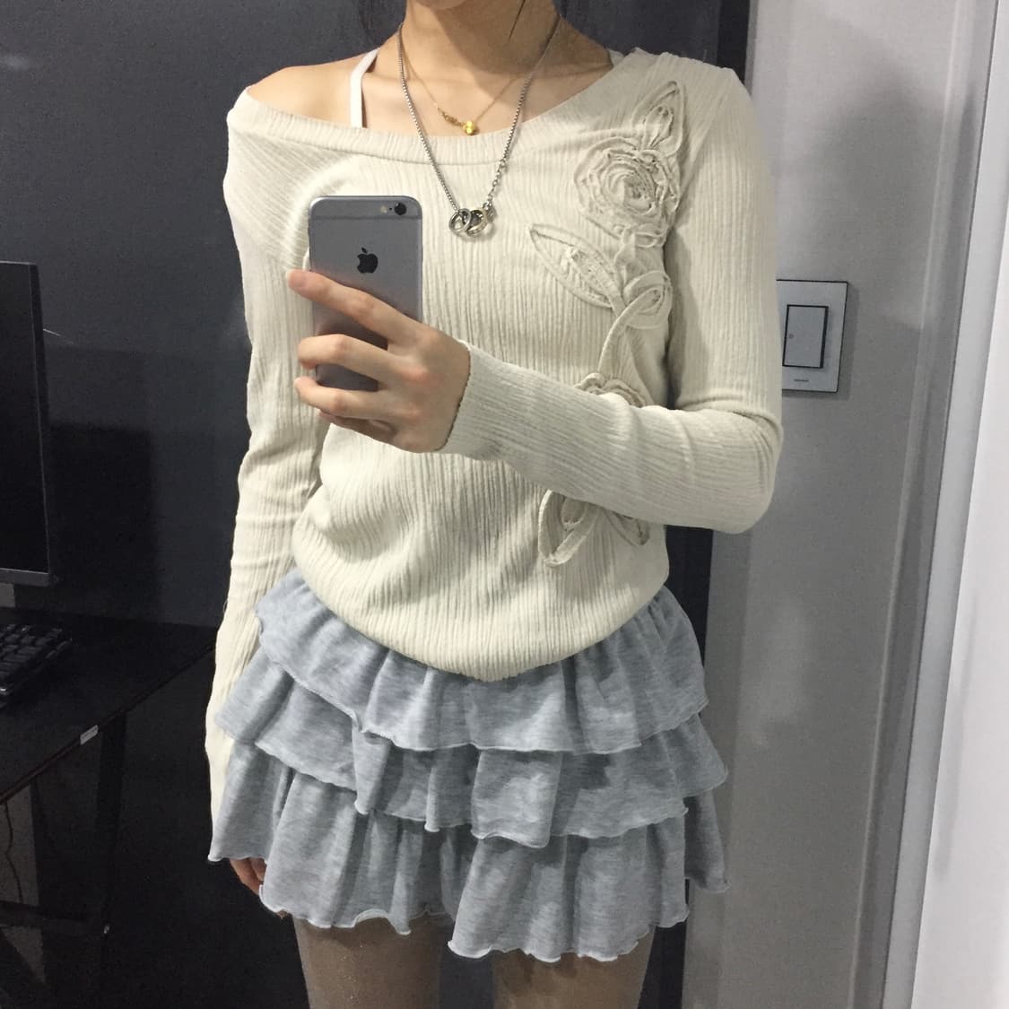 Grl 스나계 갸루 캉캉 플리츠 스커트 상품이미지1