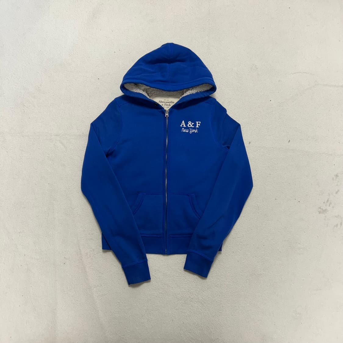 Abercrombie Blue Fleece Zip Hoodie 상품이미지4