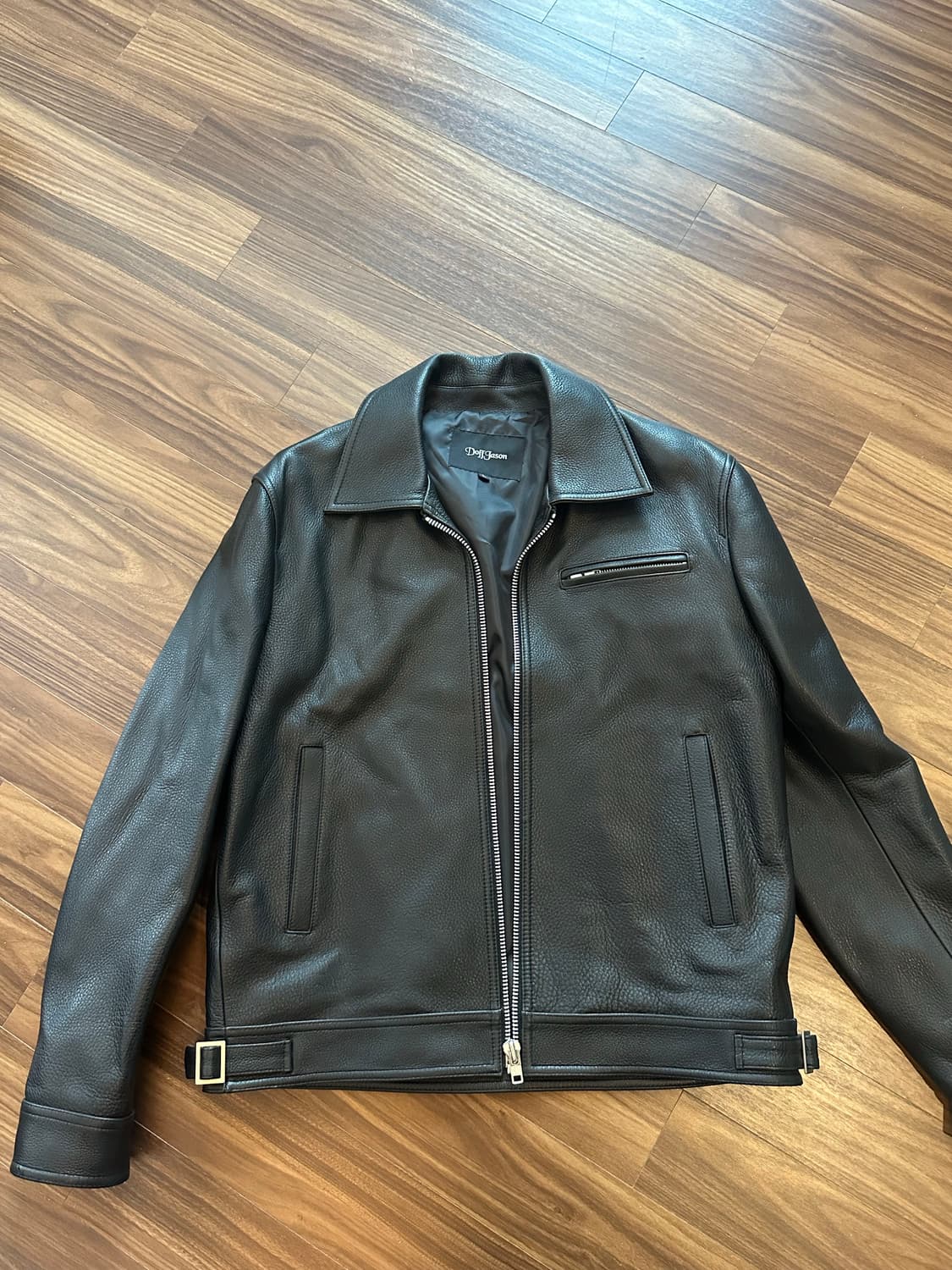 도프제이슨 블랙 램스킨 자켓 L 상품이미지4