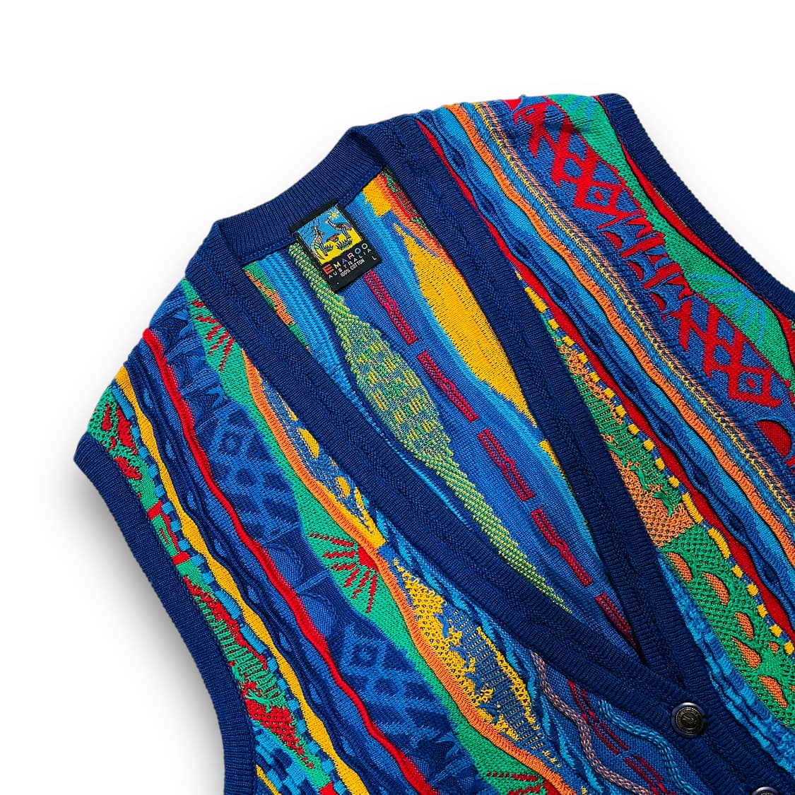 EMAROO 1990s 3D cable knit vest 상품이미지2