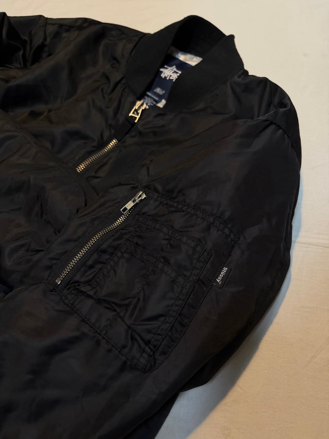 00s 스투시 아카이브 MA-1 플라이트 봄버자켓 블랙 상품이미지4