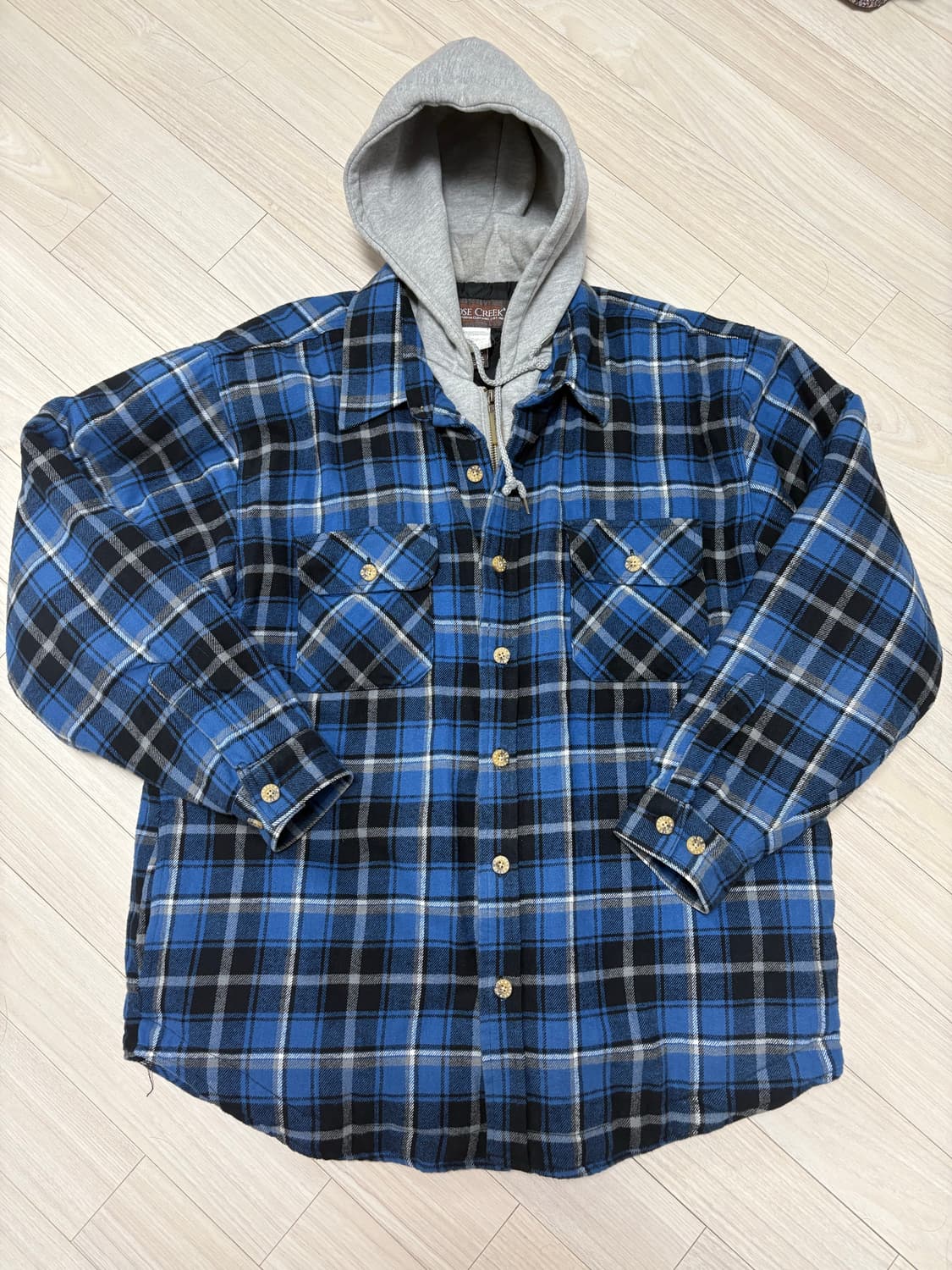 무스크릭 플란넬 후드자켓 L 상품이미지1