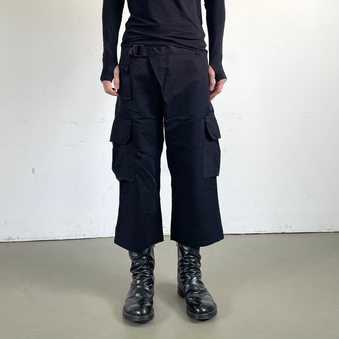 어태치먼트 크롭 랩 팬츠 상품이미지2