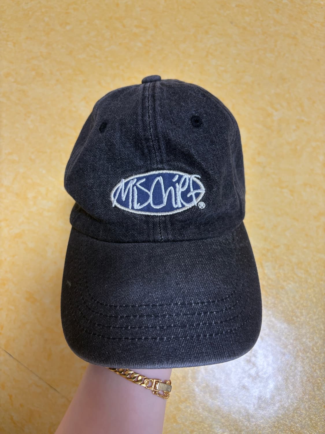 미스치프 흑청 볼캡 상품이미지1