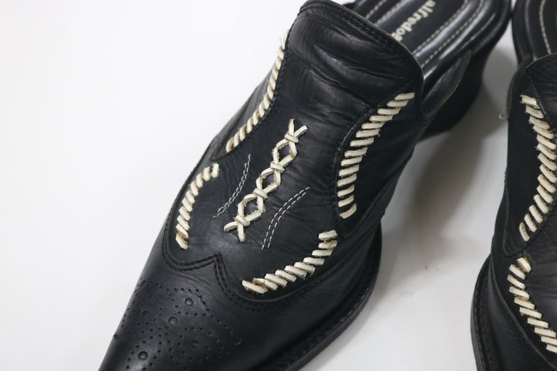 알프레도바니스터 포인티드 토 브로그 뮬 힐 (41) 상품이미지4