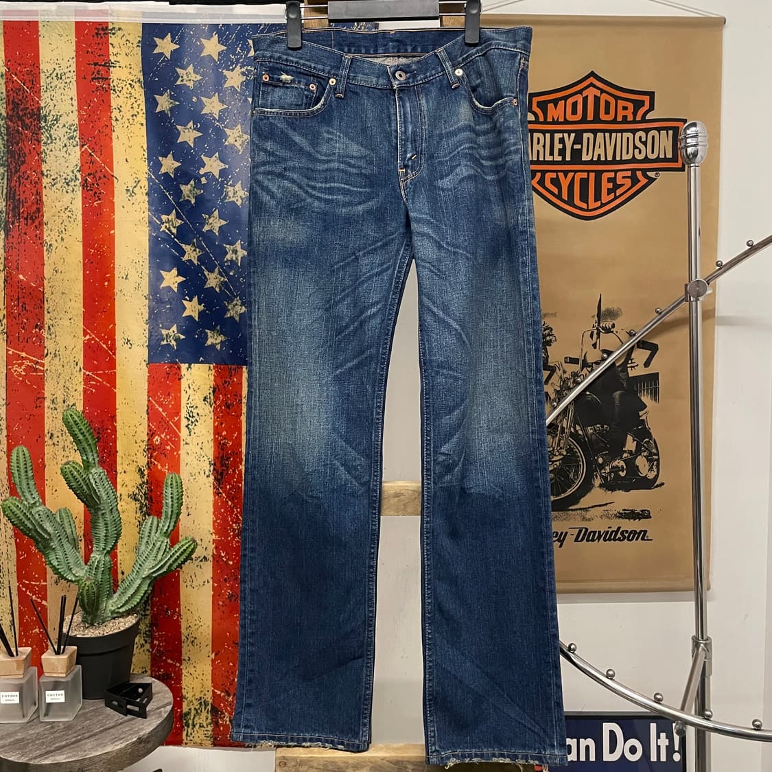 00s 리바이스 552 재팬 라인 워시드 스트레이트 데님 팬츠 상품이미지1