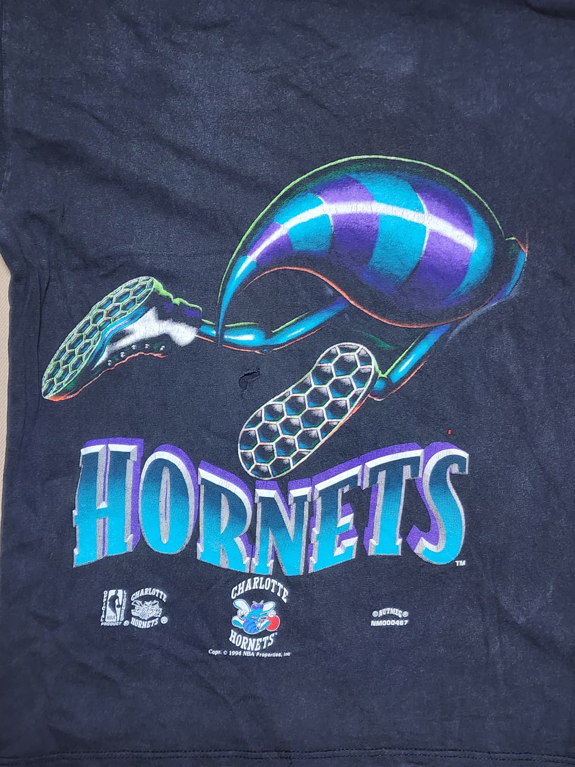 1994 오리지널 빈티지 NBA 샬럿 호네츠 넛멕 티셔츠54 상품이미지4