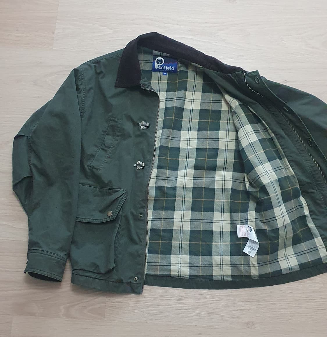 펜필드 시그니처 페이티드 코튼 워크코트 올리브 M 상품이미지4