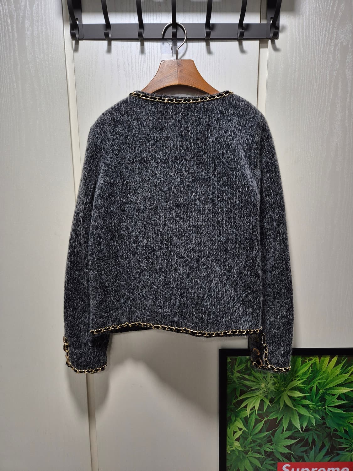 (세일)(새상품)누빔 트위드 셋업 자켓 스커트 상품이미지7