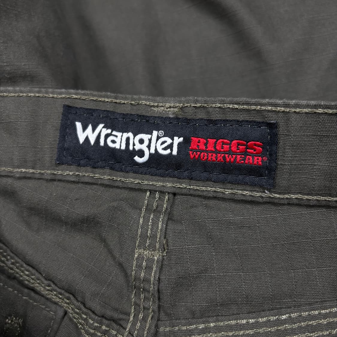 랭글러 카키컬러 카펜터 립스탑 카고 팬츠 상품이미지5