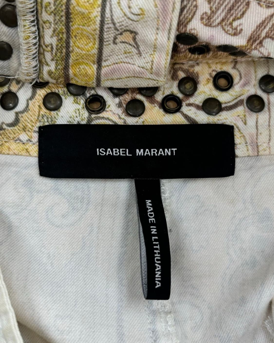 이자벨마랑 아이보리 패턴 미니스커트  상품이미지7