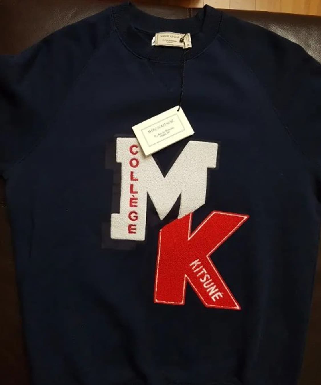 메종키츠네 컬리지 빅로고  맨투맨  상품이미지9