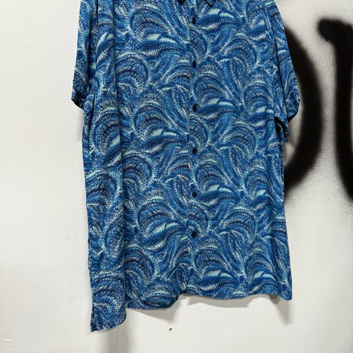 VTG 빈티지 빅사이즈 페이즐리 패턴 하와이안 반팔 셔츠 상품이미지5