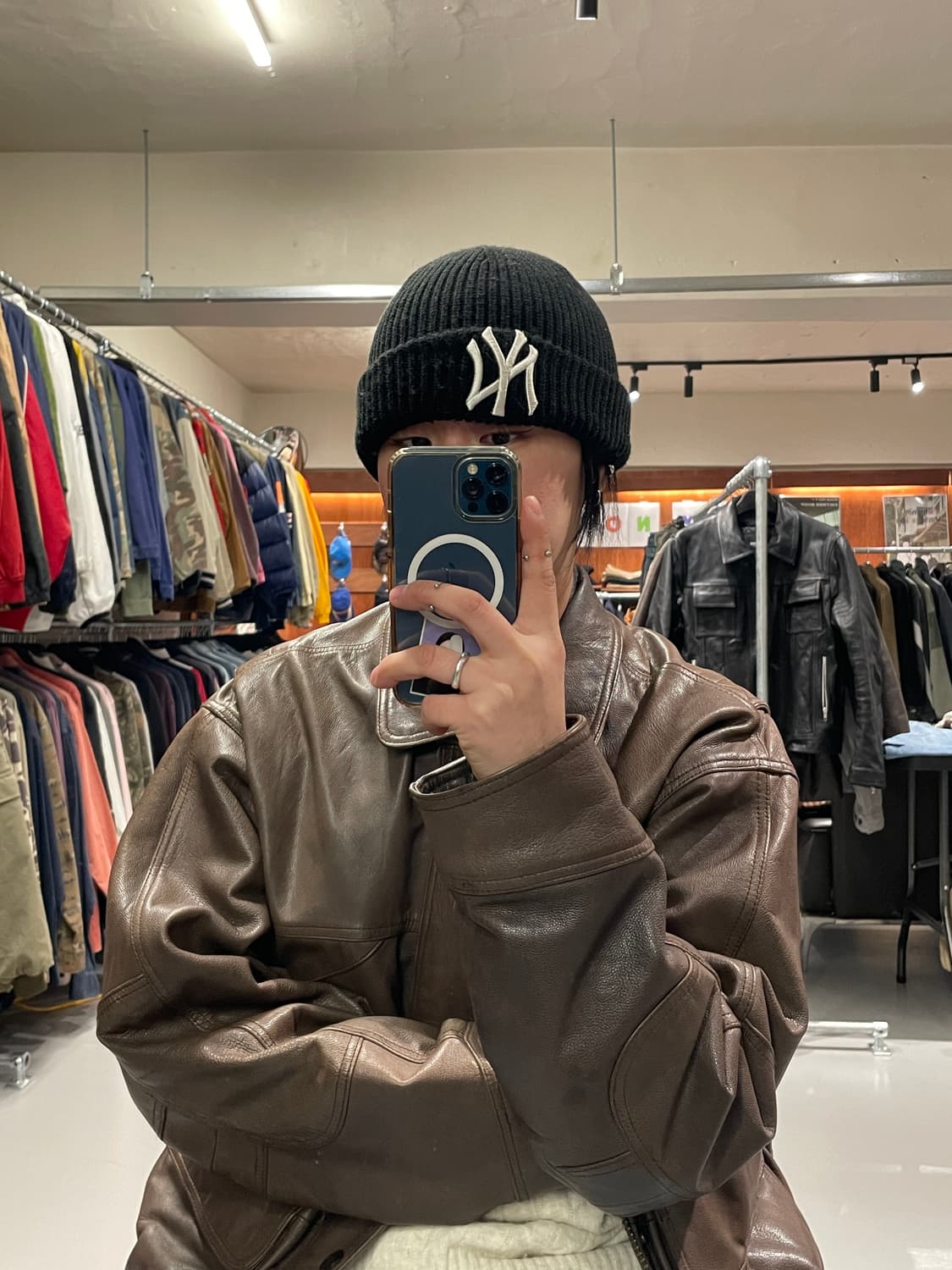 MLB 로고 숏 비니 상품이미지3