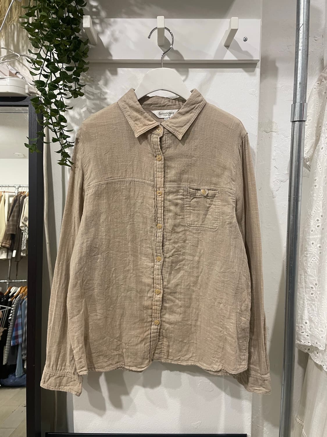 organic begie shirt 상품이미지7