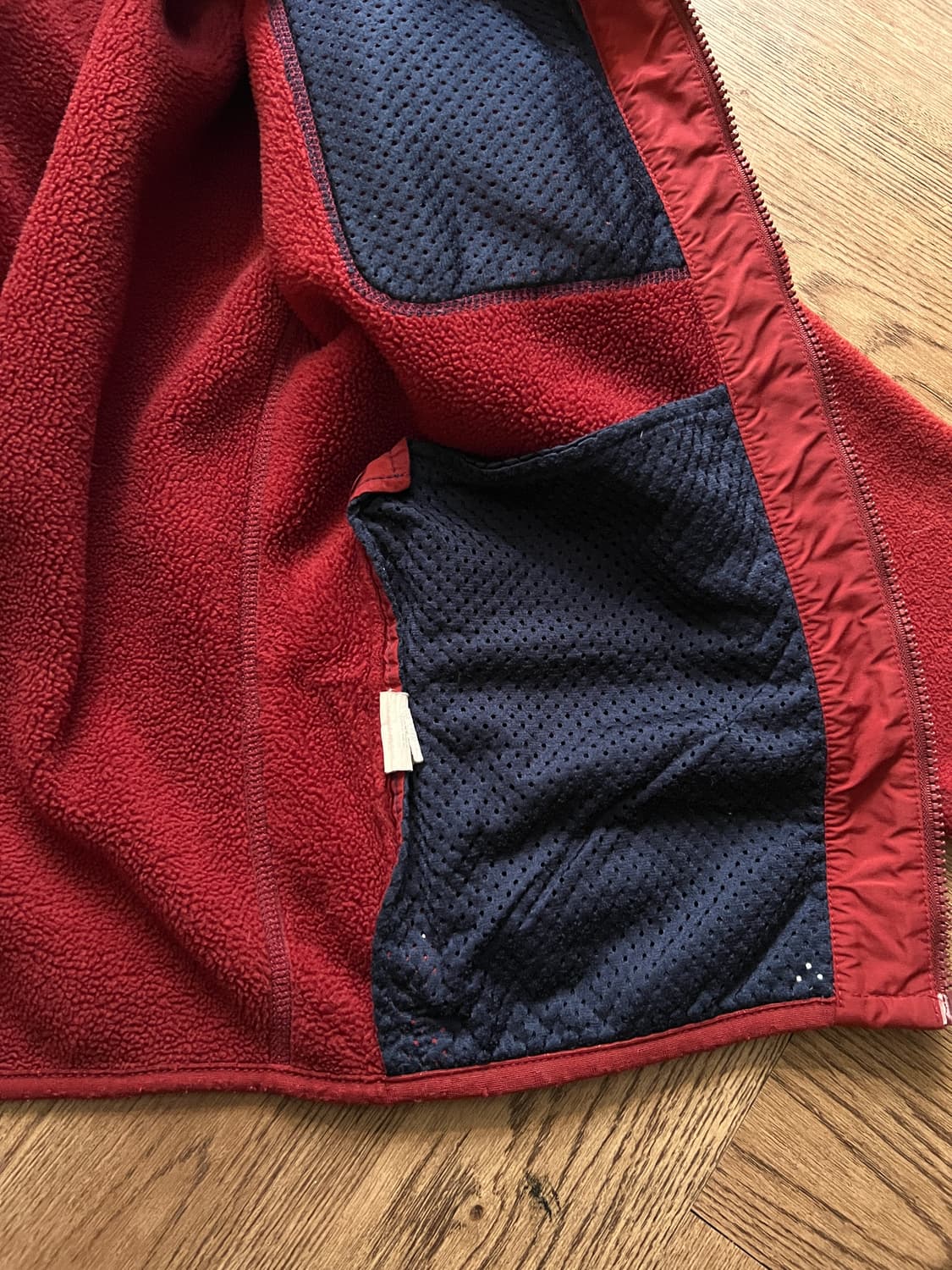 [M]90's 파타고니아 Made in USA 레드 플리스 자켓 상품이미지7