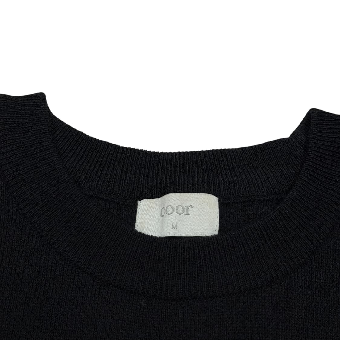 COOR 쿠어 니트 블랙 M 상품이미지3