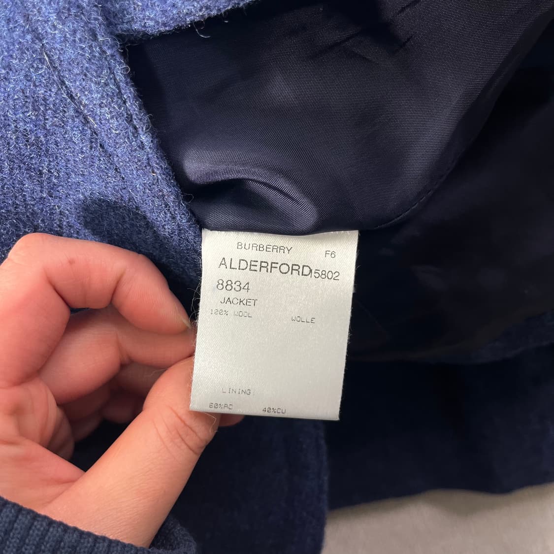 W 100 버버리 울 블레이저 자켓 상품이미지5