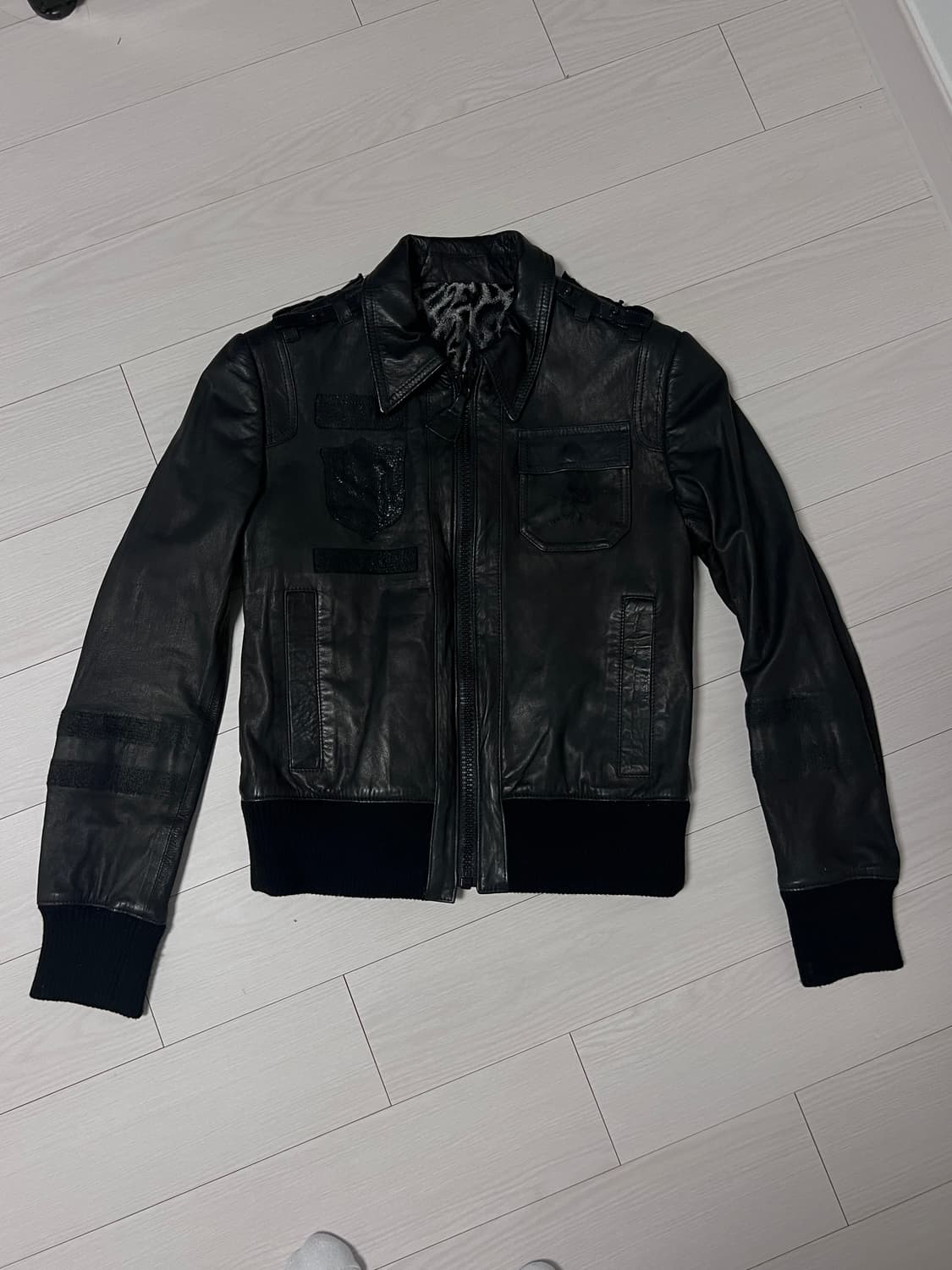 로엔 사슴가죽 레더자켓 상품이미지1