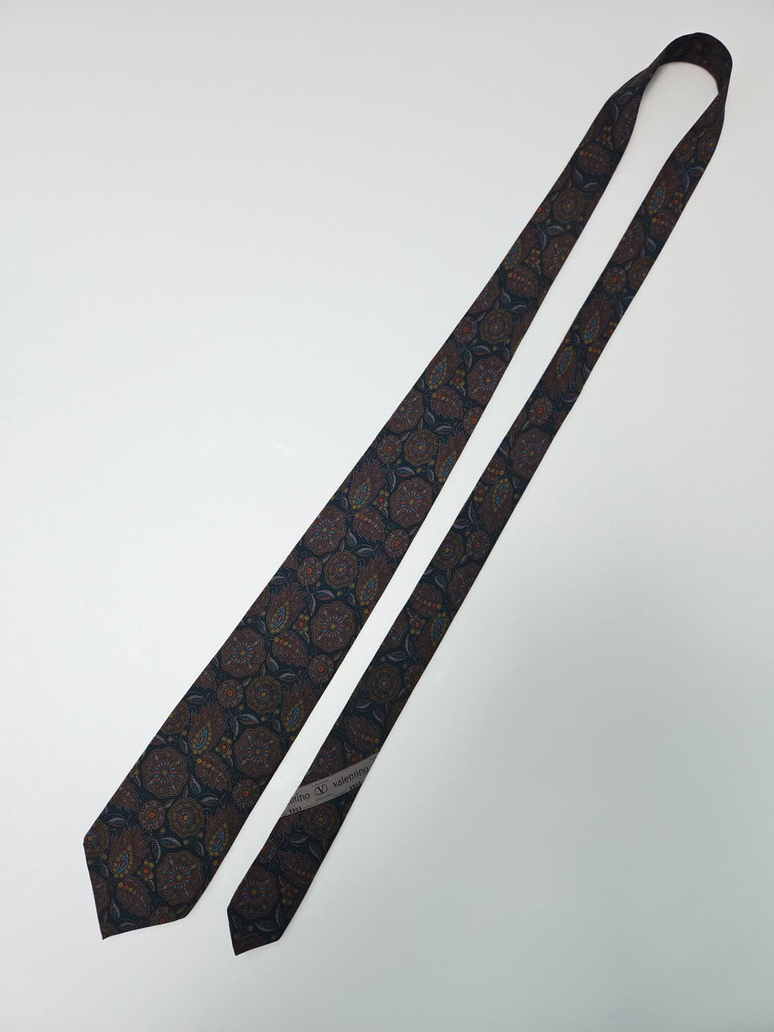 발렌티노 그린 페이즐리 실크 넥타이 상품이미지3