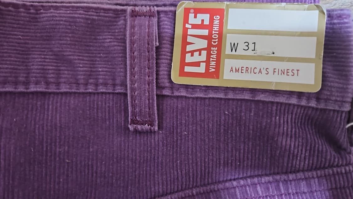 리바이스 LVC 1970's 519 코듀로이 그레이프 잼 31 상품이미지4