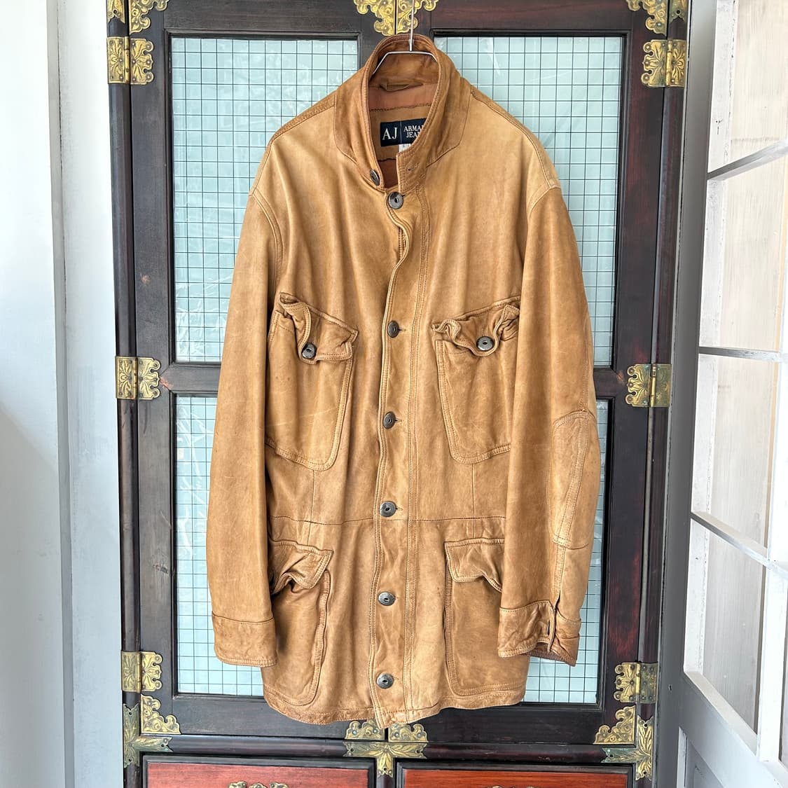 00s Armani Jeans 레더 필드 자켓 상품이미지5