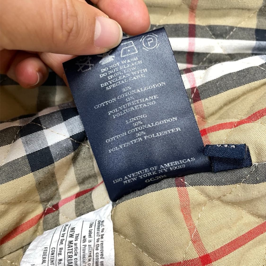 버버리 Burberry 블랙 노바체크 퀼팅 안감 블루종 자켓 M 상품이미지5