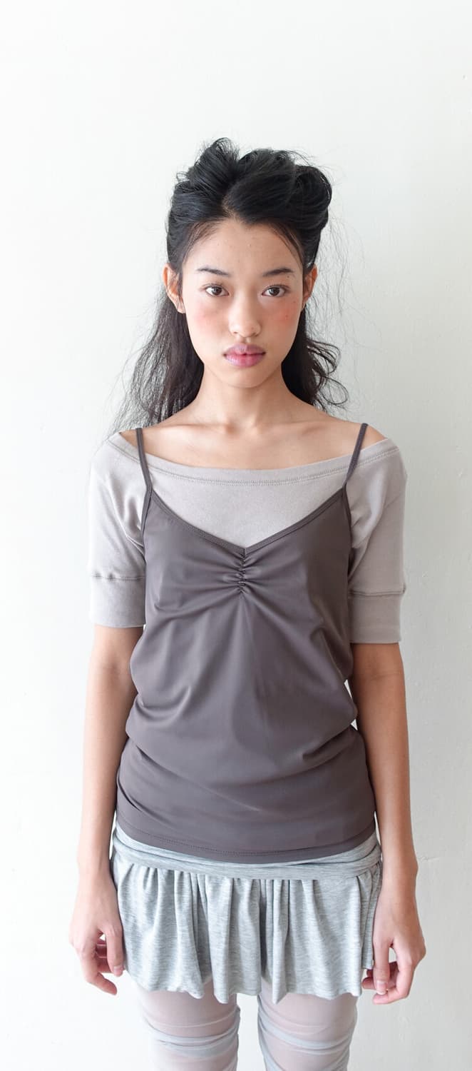 Shop faerie 샵페어리 슬리브리스 탑 세츠 상품이미지1