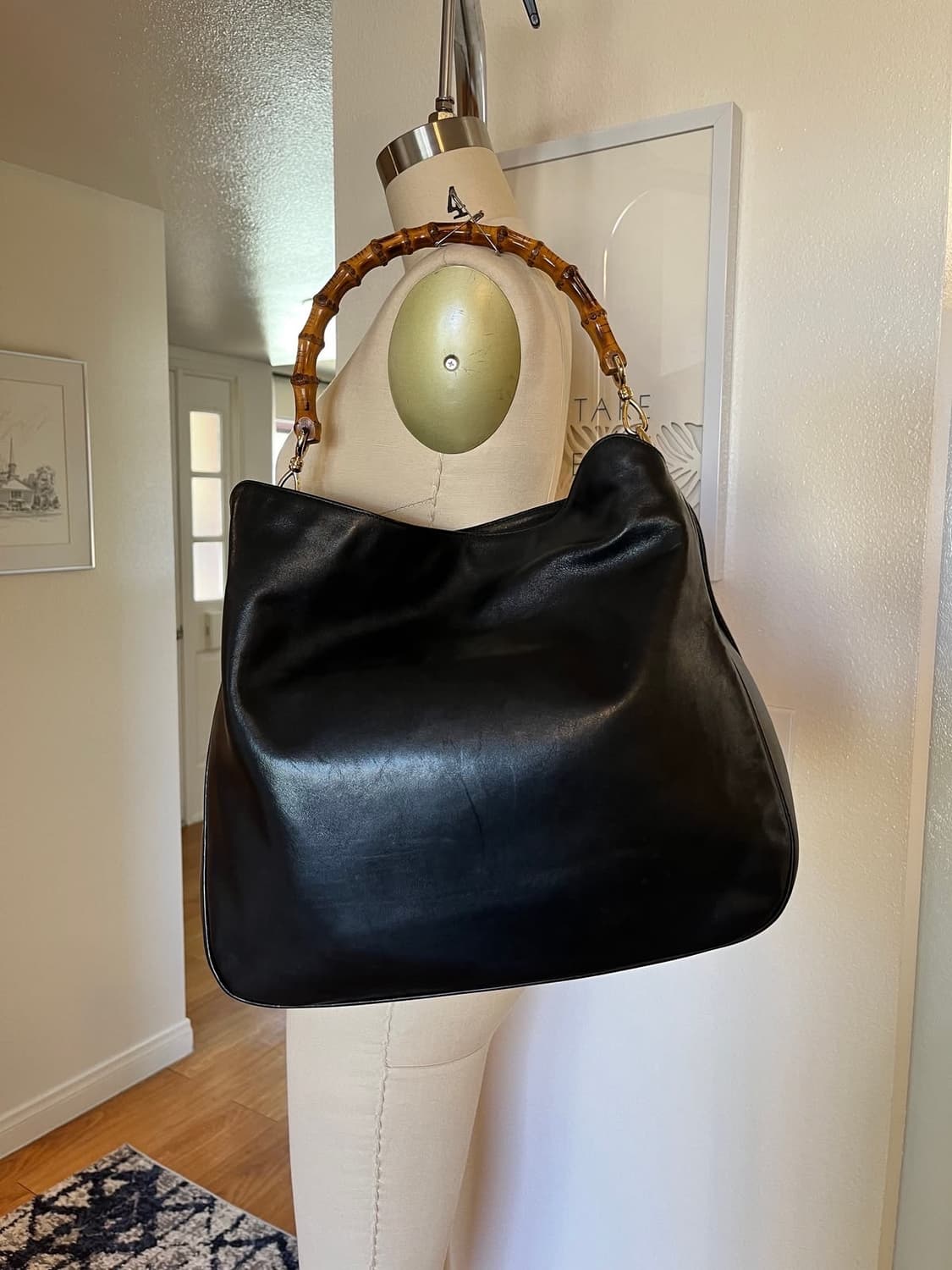 구찌 뱀부 핸들 토트 숄더백 상품이미지8