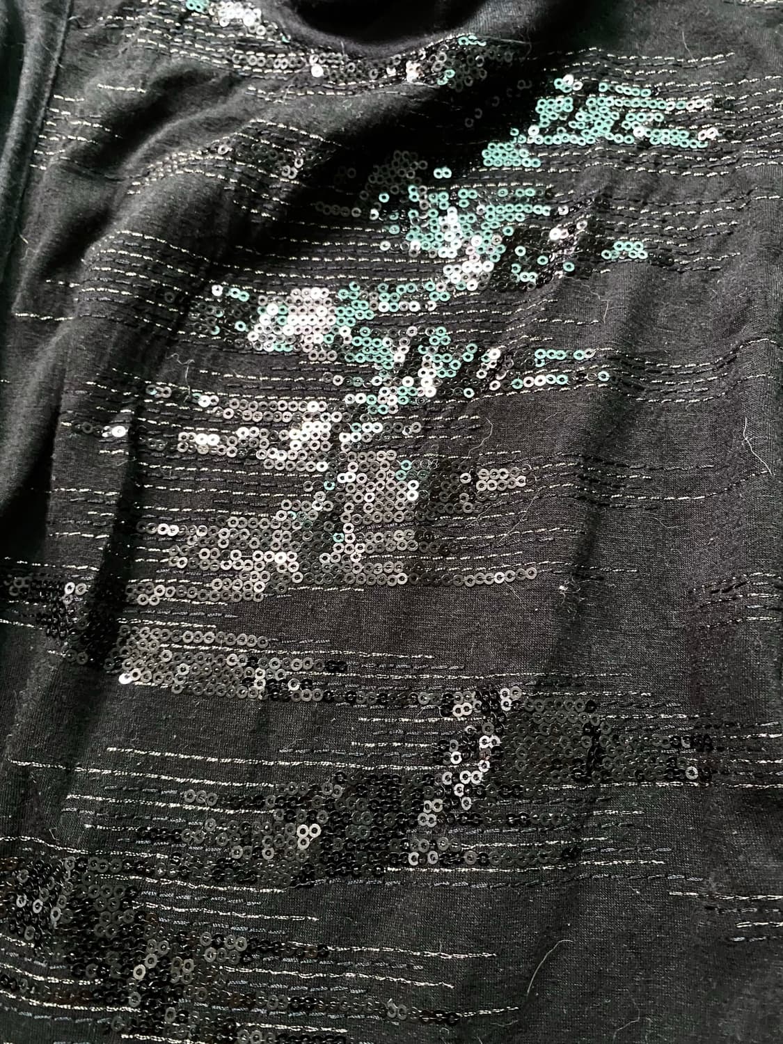  [CherCheur] Y2K Glitter Black Sleeve 상품이미지2