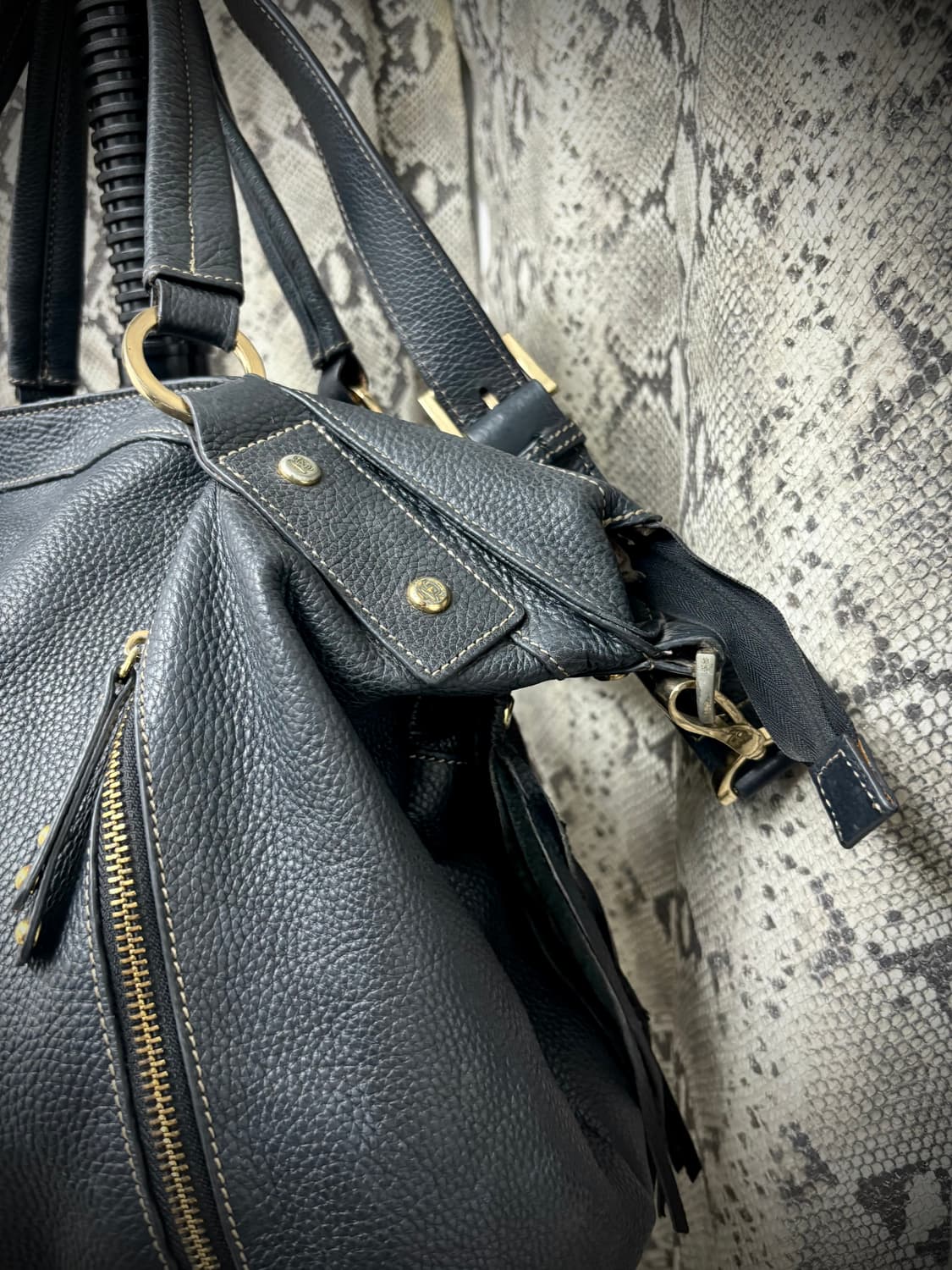 [PAUL FRANK Y2K] Side Zip Detail Navy Ov 상품이미지4