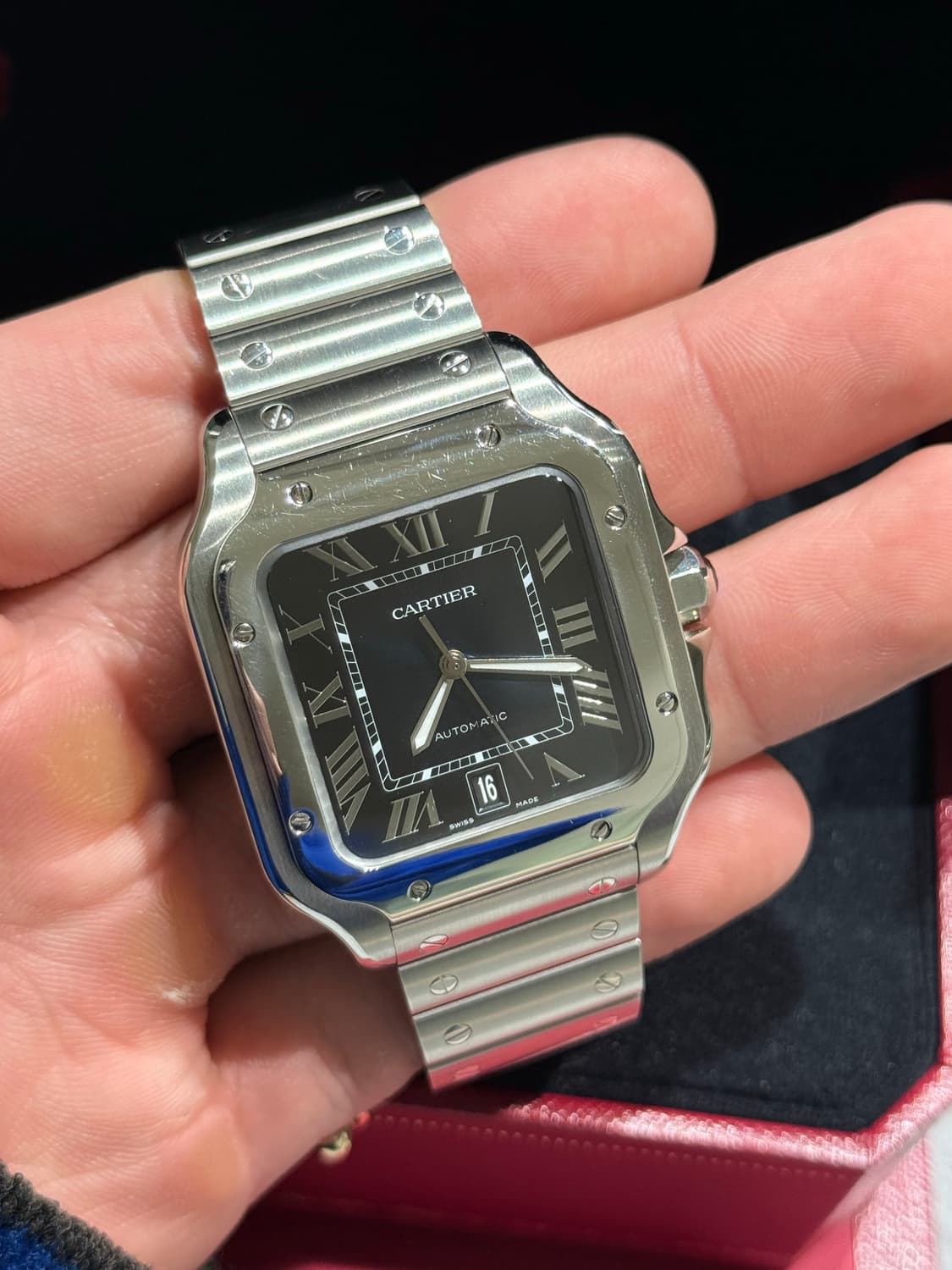 까르띠에 산토스 신형 라지 청판 22년  상품이미지3