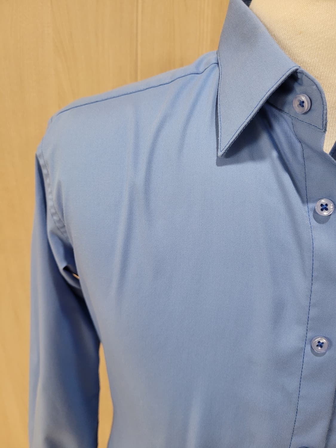 바찌 VACCI 남자 드레스셔츠 100 스카이블루 상품이미지3