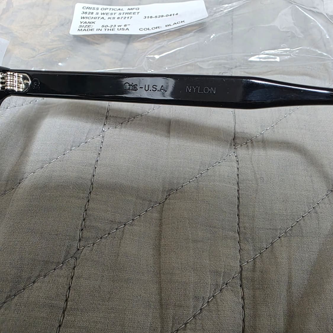 [50-23] 빈티지 크리스 옵티컬 얀크 YANK 블랙 안경테 2 상품이미지6