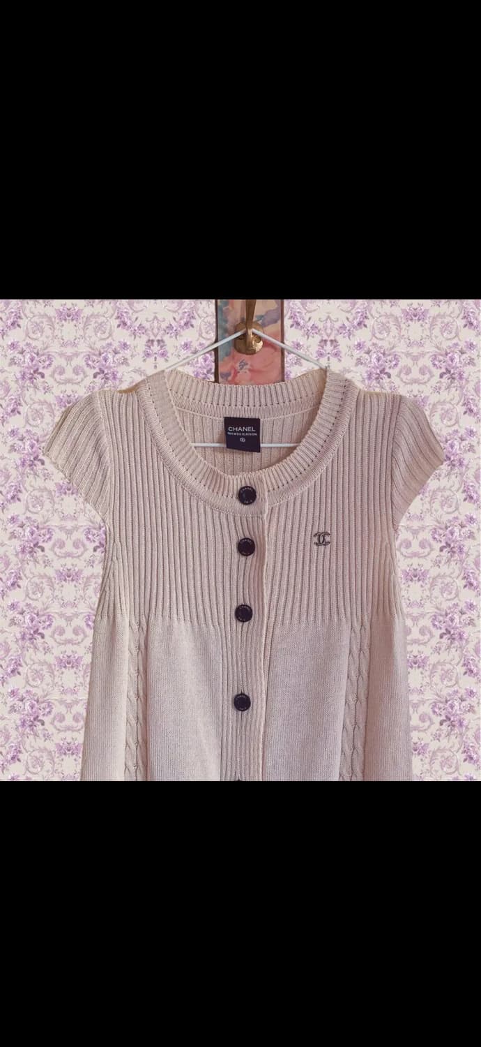 빈티지 샤넬 반팔 니트 원피스 상품이미지2