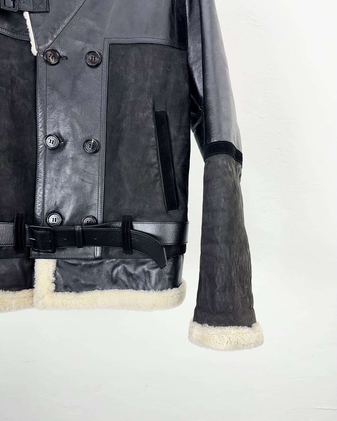 닐바렛 베라 펠레 셰어링 모터사이클 레더 무스탕 자켓 상품이미지6