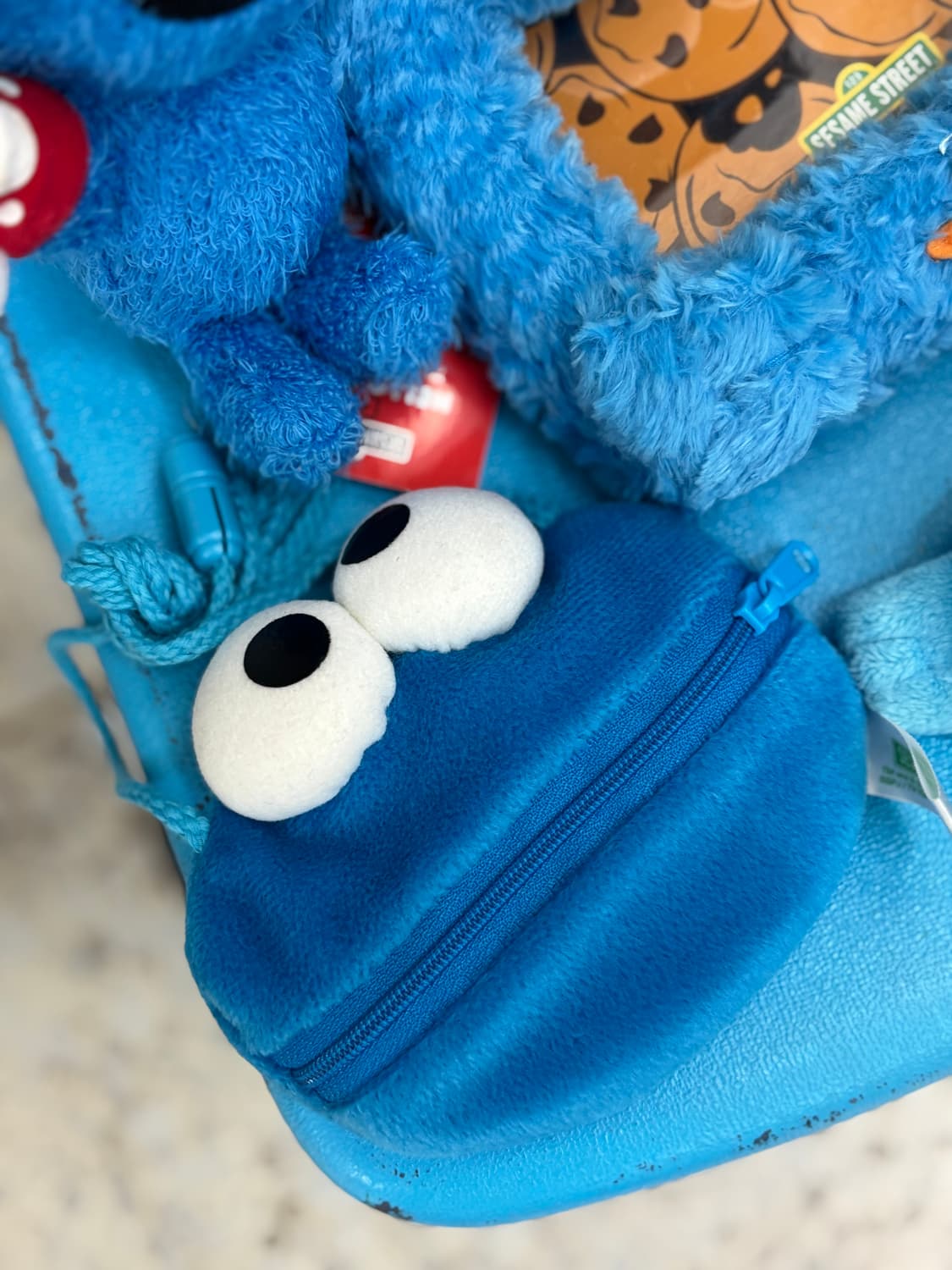Vintage Cookie Monster Coin Purse Bag 상품이미지1