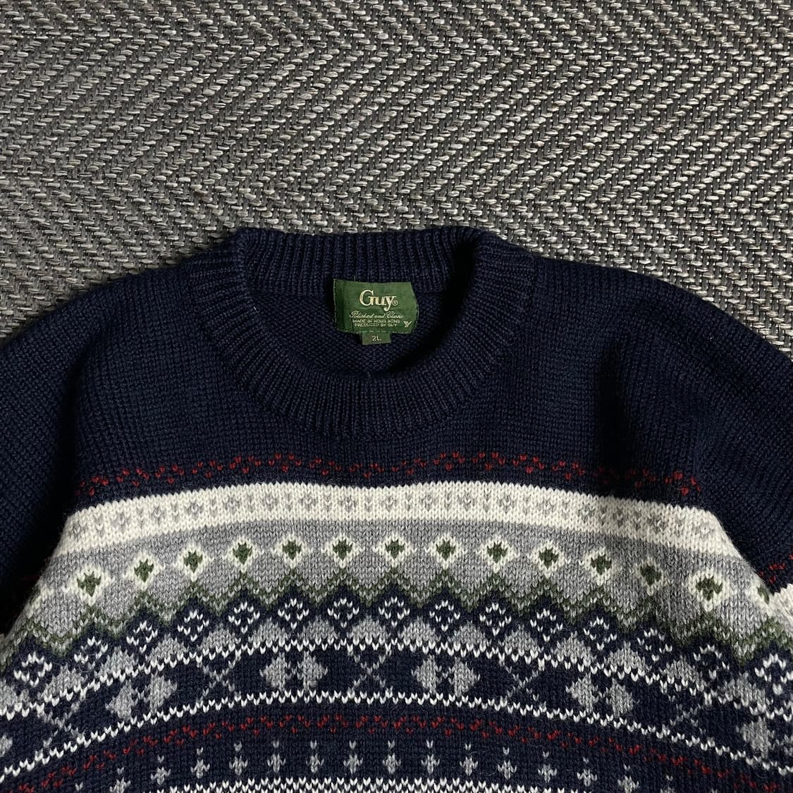 90s Guy 올드스쿨 노르딕 패턴 니트 스웨터y 4798 상품이미지6