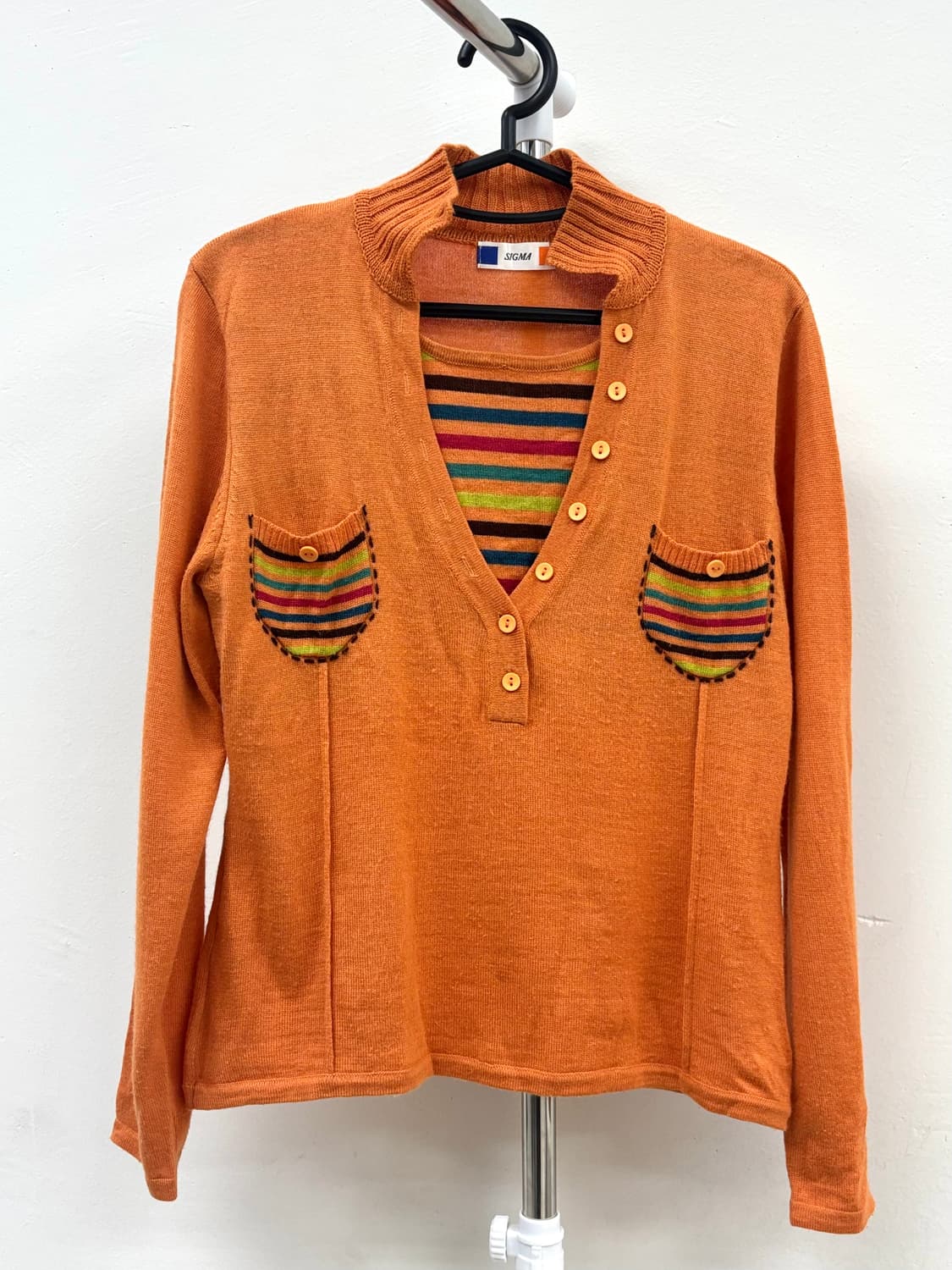 빈티지 울50% 에스닉 롱슬리브 상품이미지4