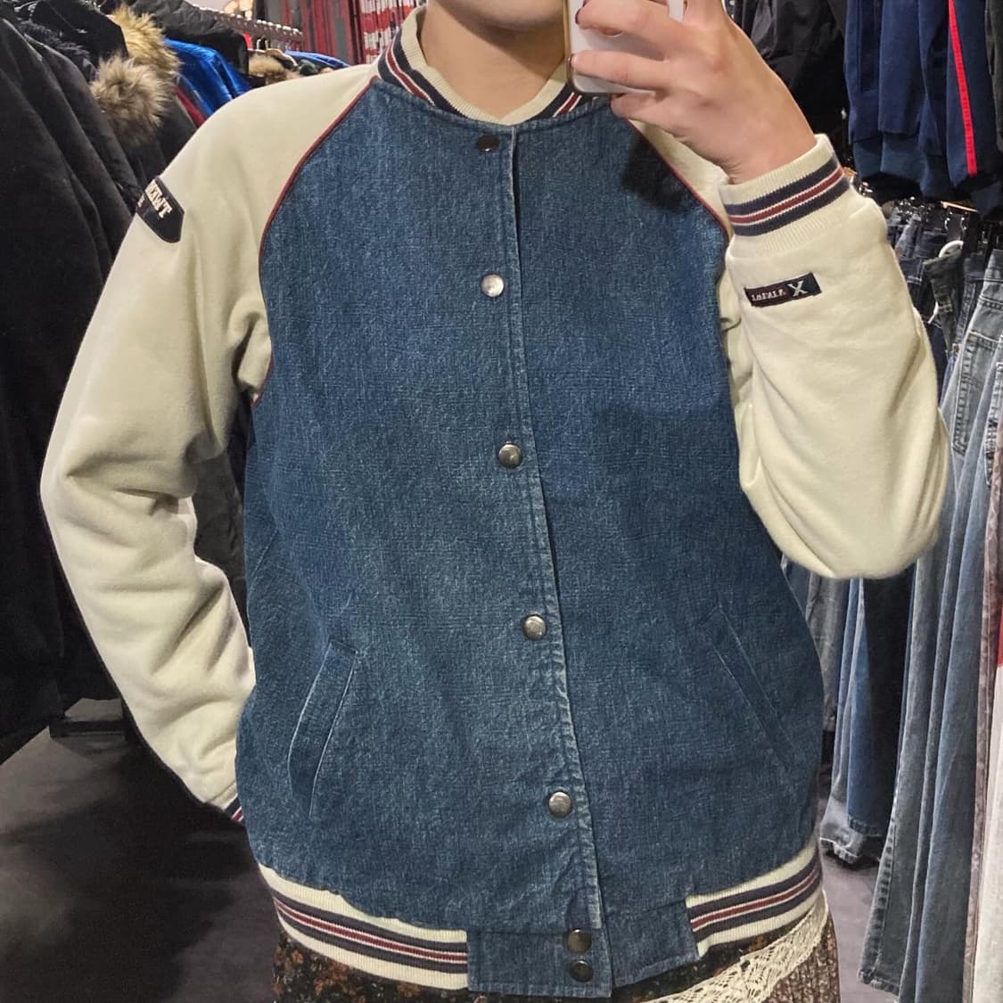 [IM] VTG 바시티 자켓 진청 상품이미지1